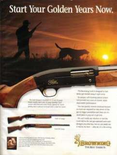 1997 Browning Gold Hunter ShotgunHunting Photo Ad  