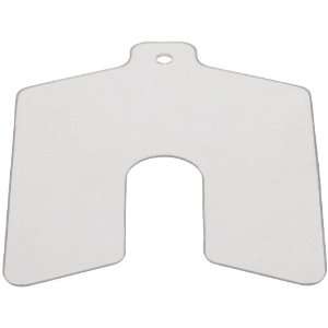 Plastic Slotted Shim, 0.040 x 3 x 3 (Pack of 20)  