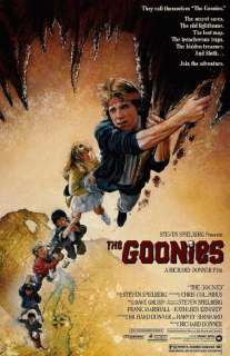 THE GOONIES MOVIE POSTER 1985 SPIELBERG REPRINT  