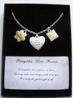 Daughter Love Forever Mother Wishes Pendant Necklace  