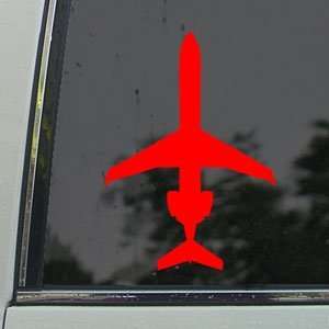  Bombardier CRJ700 Airliner Red Decal Window Red Sticker 