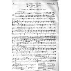  1843 SHEET MUSIC FIRST FIRESIDE BALL AUGUSTINE WADE