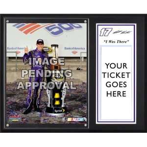  Kenseth Sublimated 12x15 Plaque  Details 2011 Bank of America 500 
