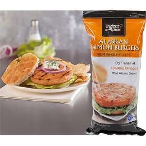 Trident Seafoods® Wild Alaskan Salmon Burgers. Two 3 lb. Bags, 12 