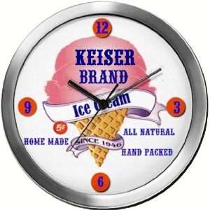  KEISER 14 Inch Ice Cream Metal Clock Quartz Movement 