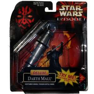 Star Wars Episode 1 Figure Darth Maul Deluxe with Lightsaber Handle