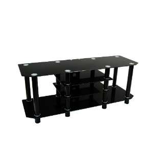  60 in. Dynasty Black TV Stand Electronics