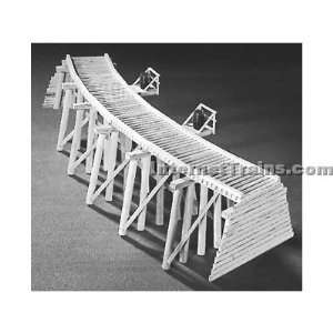   Scale Models N Scale Low Curved Timber Trestle Kit Toys & Games