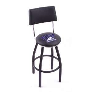   Christian Single Ring Swivel Bar Stool w/ Back