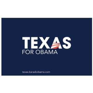  Barack Obama   (Texas for Obama) Campaign Poster 17 x 11 