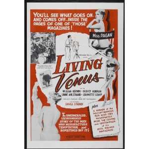  Living Venus (1961) 27 x 40 Movie Poster Style A