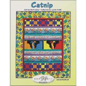   Catnip Quilt Kit   Top and Backing Included By The Each Arts, Crafts