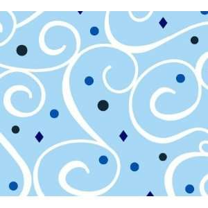  Light Blue Swirl Change Pad Cover 