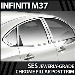  2011 2012 Infiniti M37 6pc SES Chrome Pillar Trim Covers 