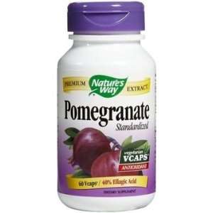  Natures Way Pomegranate Standardized 60 Vcaps Health 