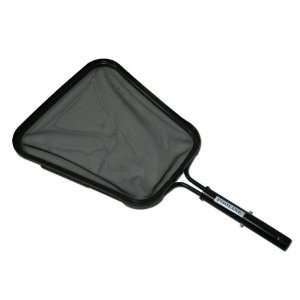  BLACK TWO PIECE POOL LEAF SKIMMER W/ REPLACEABLE NET 