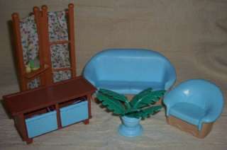 Family Room LOT Couch Chair Plant MORE FISHER PRICE Dollhouse LOVING 