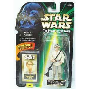  Star Wars 1998 POTF Flashback Luke Skywalker Carded Toys & Games