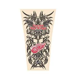 RED WINGS Fans Ink NHL Color Tribal Tattoo Sleeve  