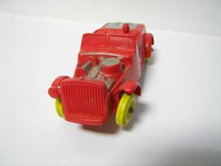 Vintage Auburn Rubber Red Hot Rod Car AS IS  