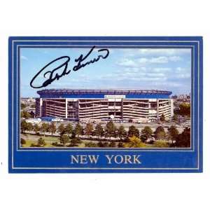  Ralph Kiner Autographed/Hand Signed post card 4x5 (Shea 