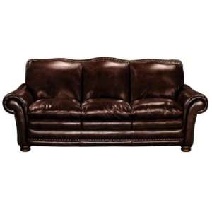  McKinsley Burgundy Leather Sofa