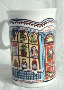 Dunoon fine stoneware mug Victorian Christmas window  
