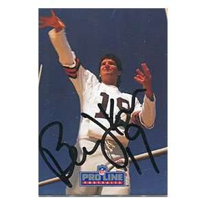  Bernie Kosar Autographed/Signed 1991 Pro Line Card Sports 