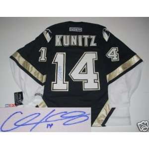 Chris Kunitz Autographed Jersey   Pittsburgh Penguins Proof  
