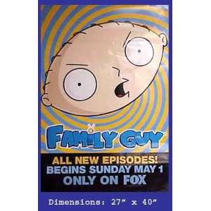  FAMILY GUY Stewie Griffin Rare Poster 27x40 Everything 