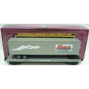  0 31 Scale Flat Car, Coors Light w/ Trailer Toys & Games