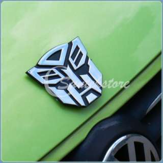 3D Chrome Badge Transformer Autobots Emblem Car Sticker  