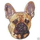 King Size Fawn French Bulldog Dog Head Iron on Patch