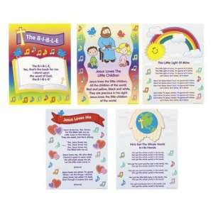  Bible Song Learning Charts   Teacher Resources & Posters 