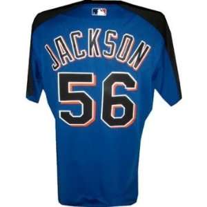 Jackson #56 Mets Game Issued Spring Training Batting Practice Jersey 
