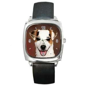  Jack Russell Puppy Dog 6 Square Metal Watch FF0704 
