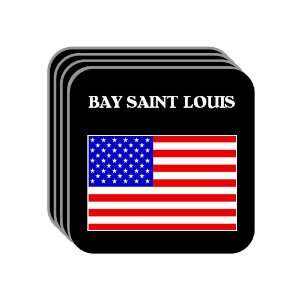  US Flag   Bay Saint Louis, Mississippi (MS) Set of 4 Mini 
