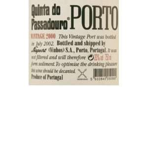   Quinta do Passadouro Vintage Port 750ml Grocery & Gourmet Food