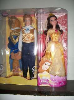 NEW DISNEY PRINCE PRINCESS BELLE BEAUTY AND THE BEAST BARBIE DOLL 