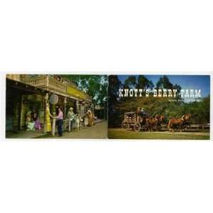  Knotts Berry Farm Tri Fold Advertising Card Buena Park 