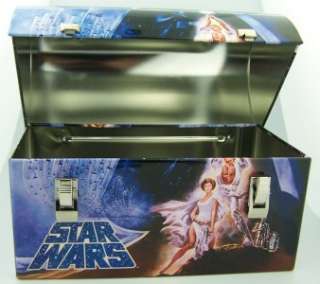 New Star Wars Luke Leia Lunchbox Tin Kids Meal Pail Collectable 