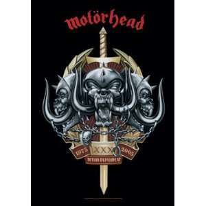  Motorhead Skulls and Sword Fabric Poster