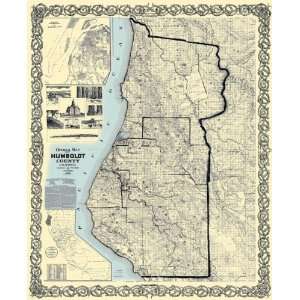   CALIFORNIA (CA) LANDOWNER MAP BY J.N. LENTELL 1898
