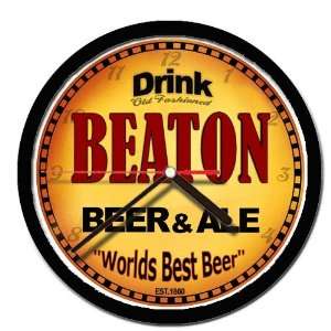  BEATON beer and ale cerveza wall clock 