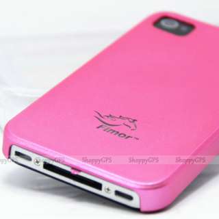 Frosted Pink Plastic Hard Skin Case cover for Apple iPhone 4S 4 GSM 