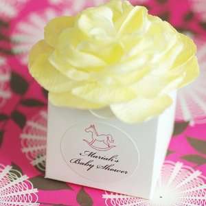  Personalized Flower Topped Baby Shower Favor Box Health 