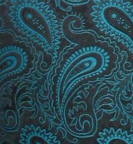 Lot of 5 Bright Teal Paisley Open Back Vests