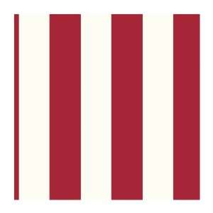   OS0854 3.5 Inch Stripe Wallpaper, Dark Red/White