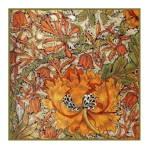  Honeysuckle in Earthtones by Arts and Crafts Movement 