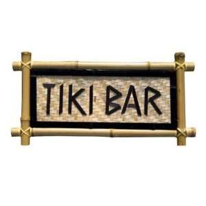  Bamboo Tiki Bar Sign Patio, Lawn & Garden